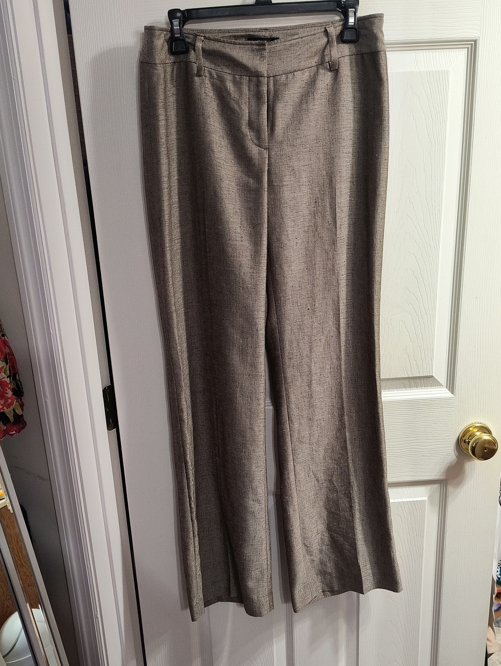 Alfani Taupe Wide-Leg Pants